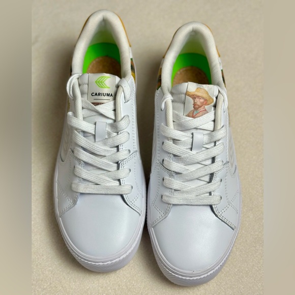 Cariuma x Van Gogh Limited Edition Vegan Leather Spring Sneaker Womens Size 9 - Picture 3 of 8